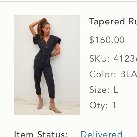 Anthropologie black jumpsuit - Picture 1 of 3